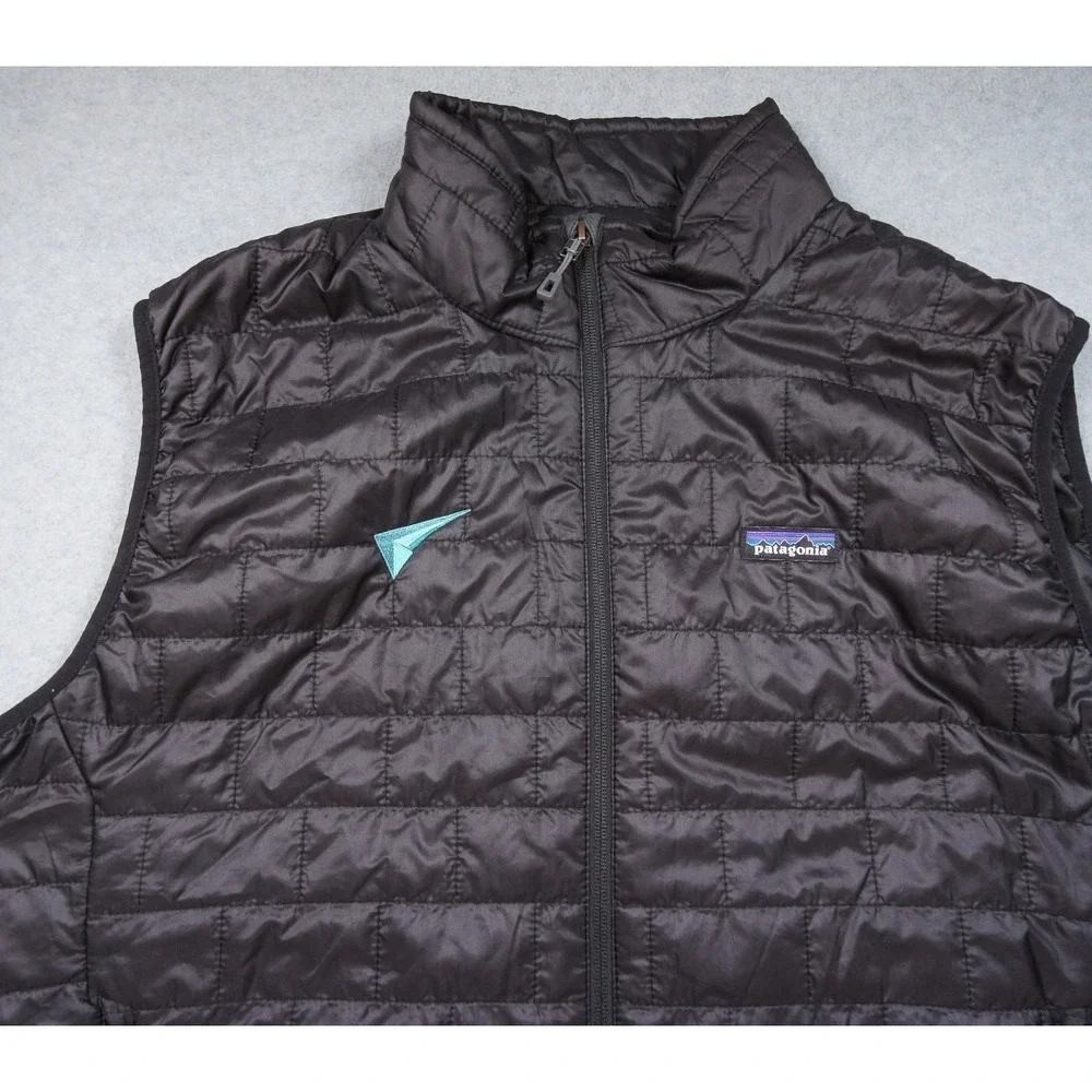 Patagonia Nano Puff Vest Mens XXL Black Quilted Full Zip Lightweight Outdoor